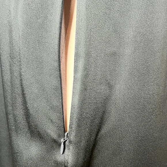 RAG & BONE Vivienne Color Block Mock Neck Dress Black & Green (Sz S) - Picture 7 of 9